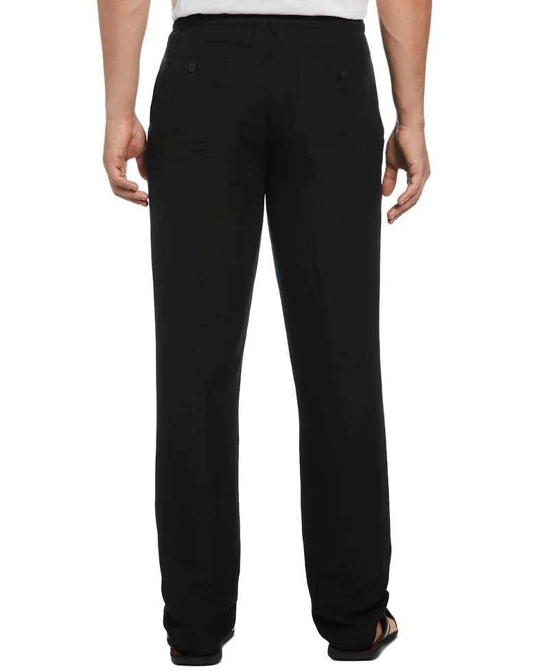 Cubavera Men's Big & Tall Linen Blend Core Drawstring Pant