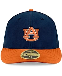 Men's New Era Navy, Orange Auburn Tigers Basic Low Profile 59Fifty Fitted Hat