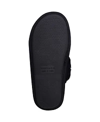 Women's Foco Brooklyn Nets Script Cross Slide Slippers