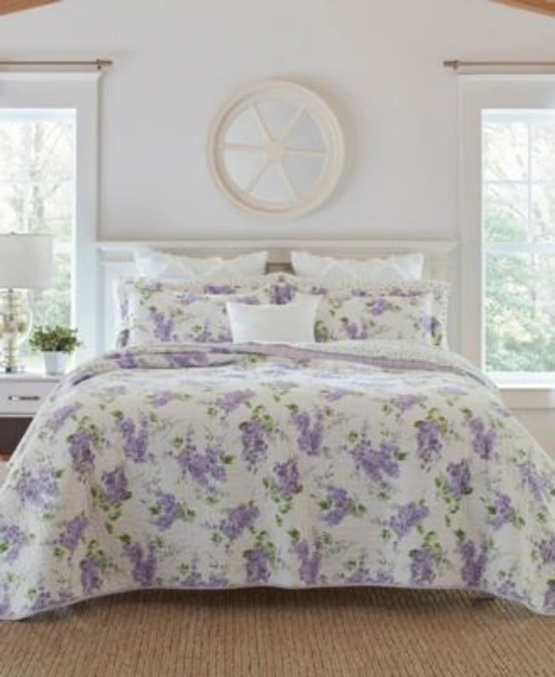 Laura Ashley Keighley Cotton Reversible Quilt Sets