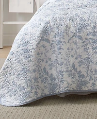 Laura Ashley Amberley Cotton Reversible -Pc. Quilt Set