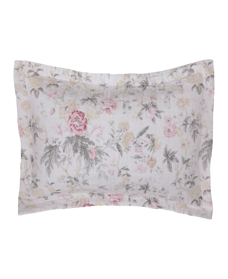 Laura Ashley Breezy Floral Reversible Piece Quilt Set