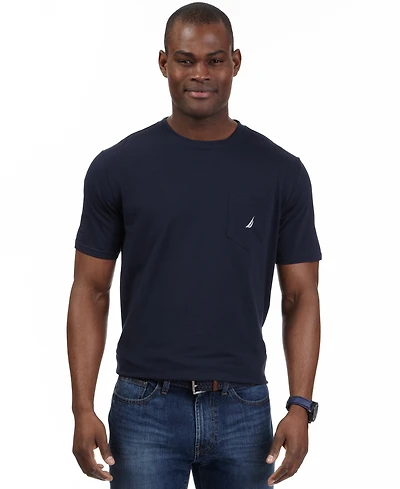 Nautica Men's Classic-Fit Solid Crew Neck Pocket T-Shirt