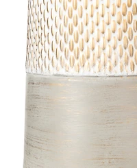 Glitzhome Modern Farmhouse - Modern Industrial Textured Table Vases, Set of 2