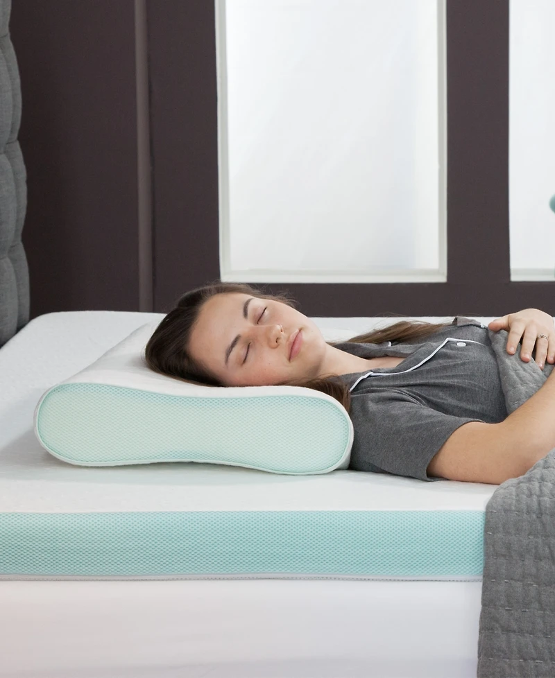 IntelliSLEEP Natural Comfort Contour Memory Foam Pillow, King, Exclusively at Macy's