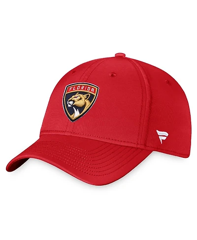 Men's Red Florida Panthers Core Primary Logo Flex Hat