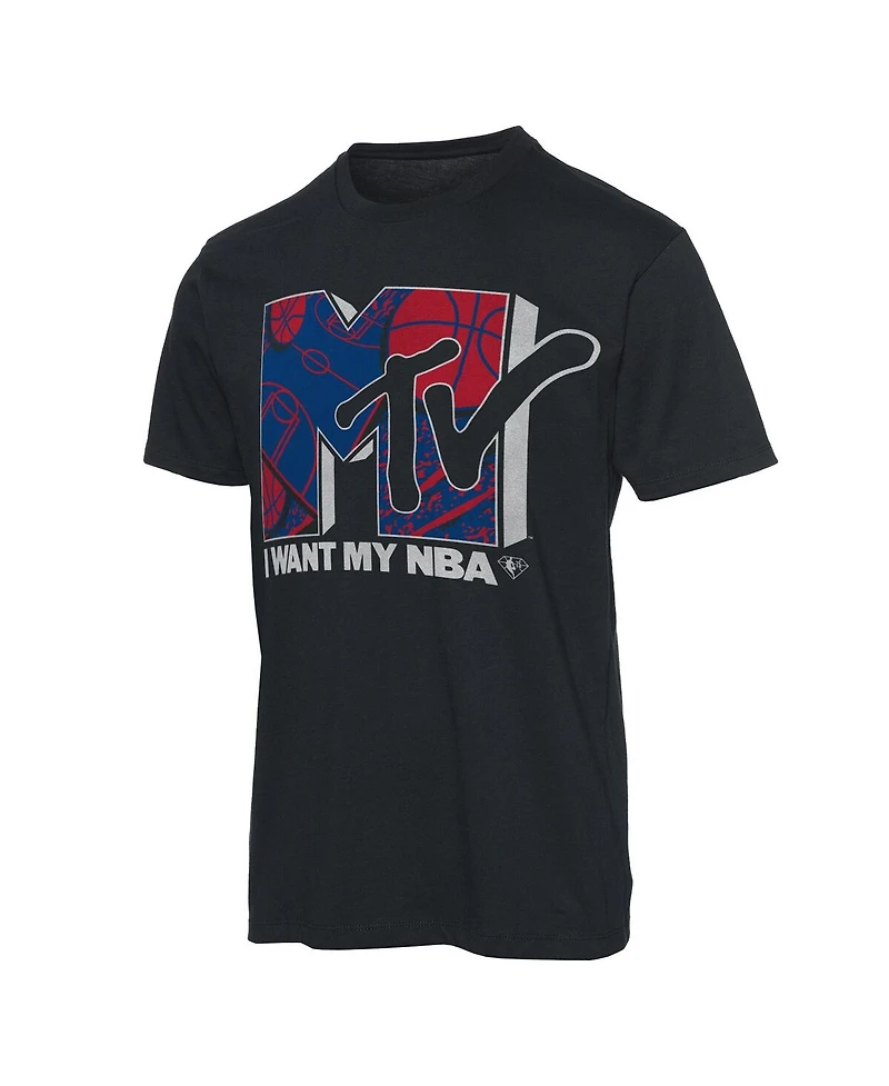Men's Black Nba x Mtv I Want My T-shirt