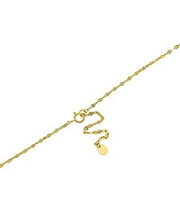 Giani Bernini Cubic Zirconia Bezel Solitaire Pendant Necklace in 18k Gold-Plated Sterling Silver, 16" + 2" extender, Created for Macy's