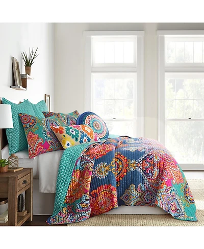 Levtex Fantasia Boho Reversible 3-Pc. Quilt Set, Full/Queen