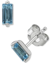 2-Pc. Set Amethyst Baguette Pendant Necklace & Matching Stud Earrings (5/8 ct. t.w.) in Sterling Silver (Also in Mystic Topaz & Blue Topaz)