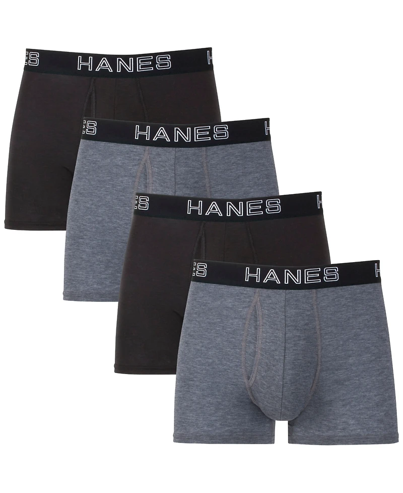 Hanes Men's 4-Pk. Ultimate ComfortFlex Fit Total Support Pouch Trunks
