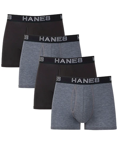 Hanes Men's 4-Pk. Ultimate ComfortFlex Fit Total Support Pouch Trunks