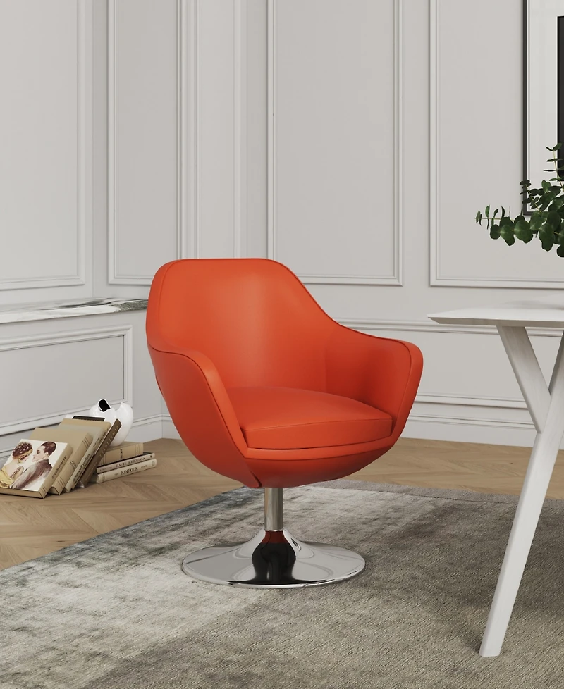 Caisson Swivel Accent Chair