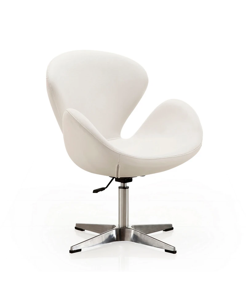 Manhattan Comfort Raspberry Adjustable Upholstered Swivel Chair