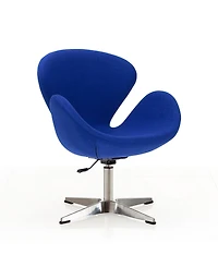 Manhattan Comfort Raspberry Adjustable Upholstered Swivel Chair
