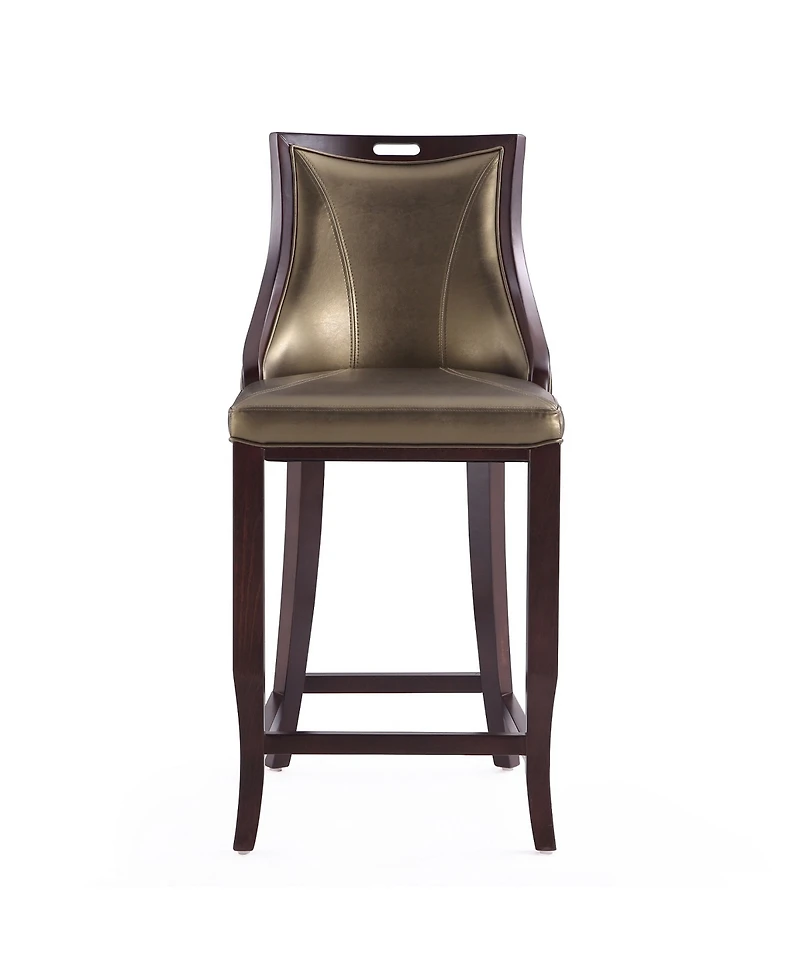 Manhattan Comfort Emperor Leatherette Upholstered Barstool