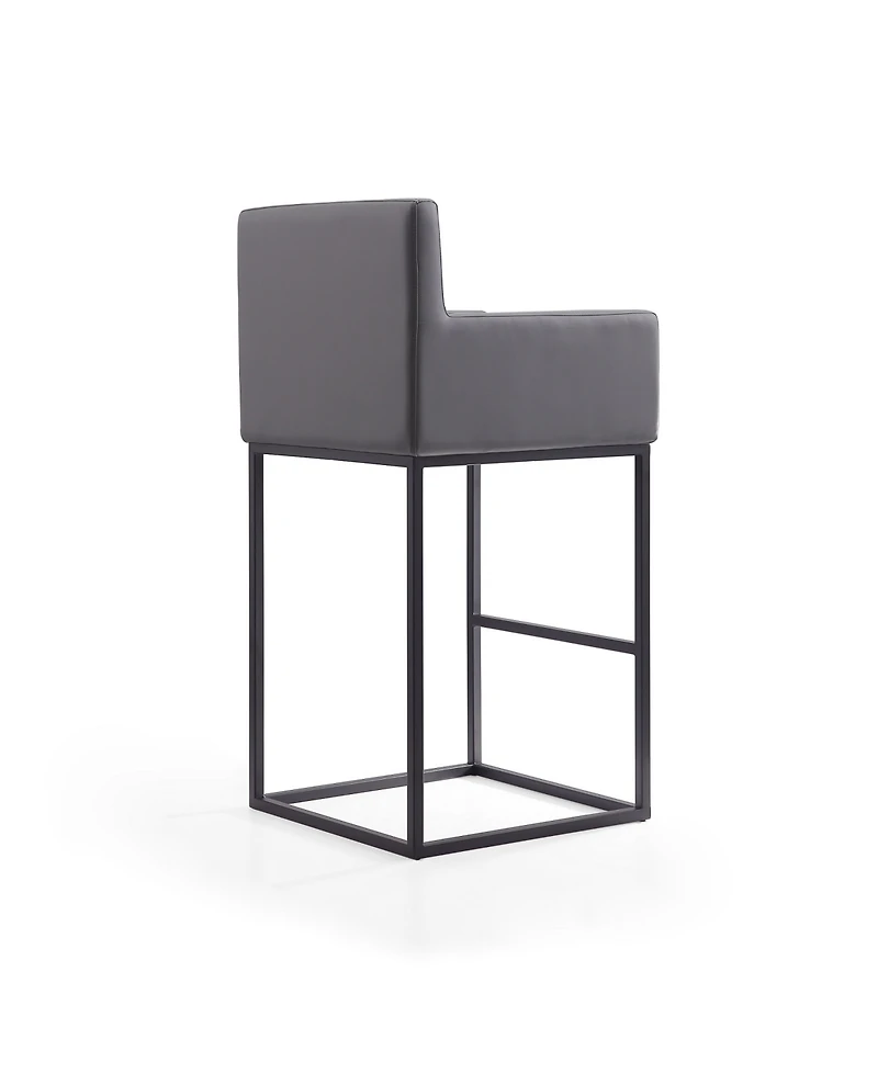 Manhattan Comfort Ambassador Leatherette Upholstered Barstool