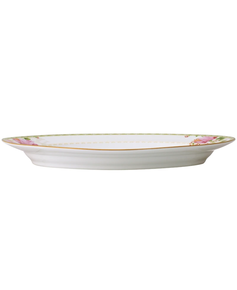 Noritake Poppy Place Oval Platter, 14"