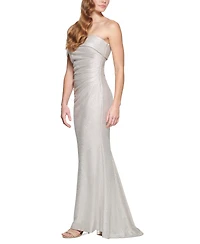 Eliza J Women's One Shoulder Side Tucked Gown
