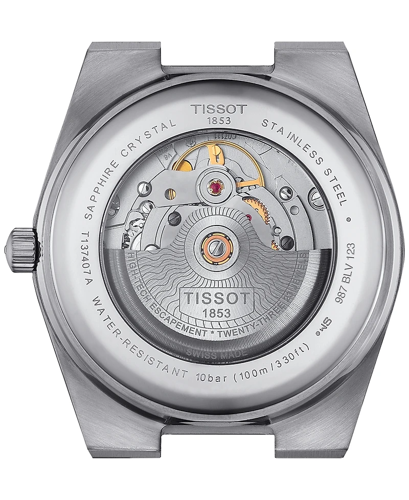Tissot Men's Swiss Automatic Prx Powermatic 80 Leather Strap Watch 40mm