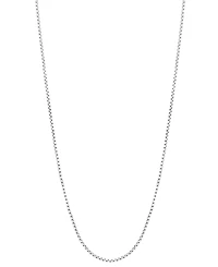 18" Mirror Box Chain (5/8mm) in 14K White Gold