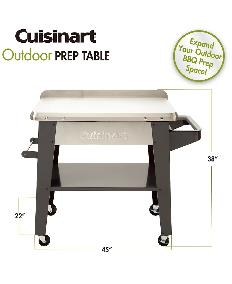 Cuisinart Outdoor Stainless Steel Grill Prep Table