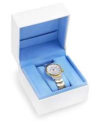 Abingdon Co. Women's Elise Tri-Time Two-Tone Stainless Steel Bracelet Watch 33mm