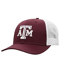 Men's Top of the World Maroon, White Texas A&M Aggies Trucker Snapback Hat