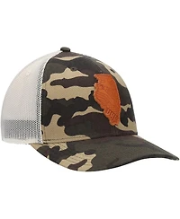 Men's Local Crowns Camo Illinois Icon Woodland State Patch Trucker Snapback Hat