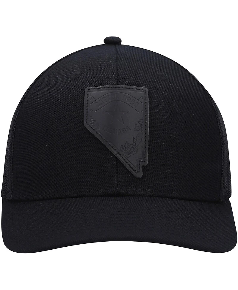Men's Local Crowns Nevada Blackout State Patch Trucker Snapback Hat