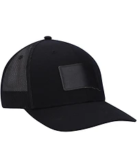 Men's Local Crowns South Dakota Blackout State Patch Trucker Snapback Hat
