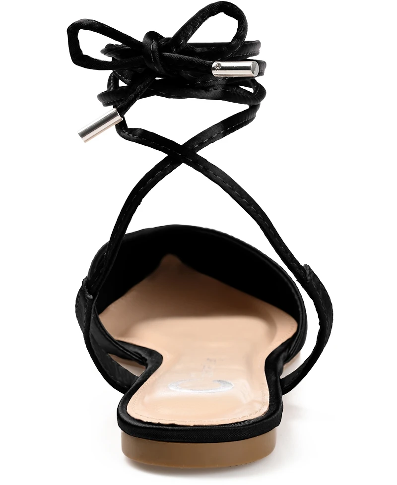 Journee Collection Women's Theia Tie-Up Flats