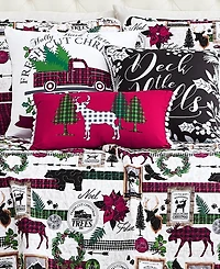 Southshore Fine Linens Merry Town Christmas Oversized Reversible 6-Pc. Quilt Set