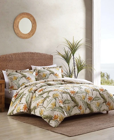 Tommy Bahama Home Birds of Paradise 3 Piece Duvet Cover Set, Full/Queen