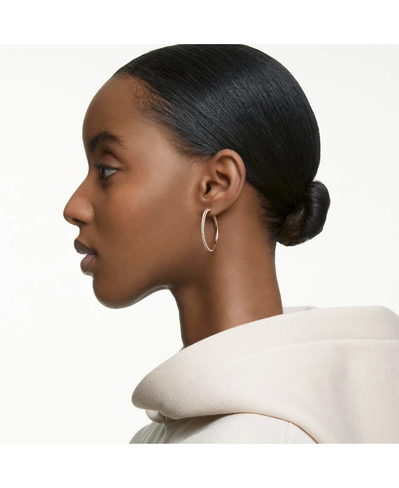 Swarovski Stone Hoop Earrings