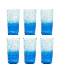 Abode Homewares Oceanic Ombre Jumbo Premium Acrylic Glasses, Set of 6