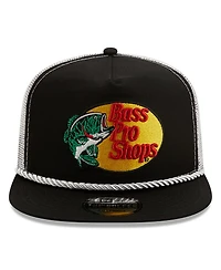Men's New Era Black, White Austin Dillon Golfer Snapback Adjustable Hat