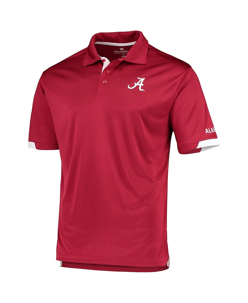 Men's Colosseum Crimson Alabama Crimson Tide Santry Polo Shirt