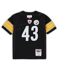Toddler Boys and Girls Mitchell & Ness Troy Polamalu Black Pittsburgh Steelers 2005 Retired Legacy Jersey