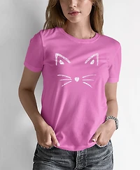 Women's Word Art Whiskers T-shirt