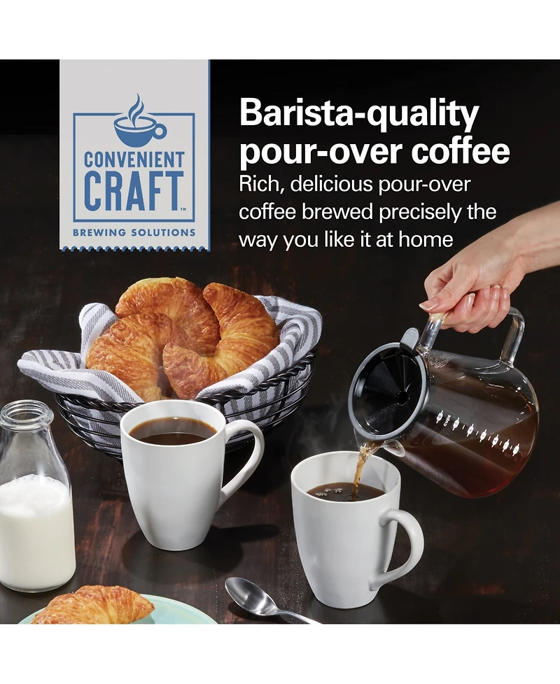 Hamilton Beach Convenient Craft Automatic or Manual Pour-Over Coffee Maker