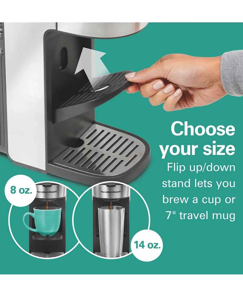 Hamilton Beach The Scoop Single-Serve Coffee Maker with Removable Reservoir