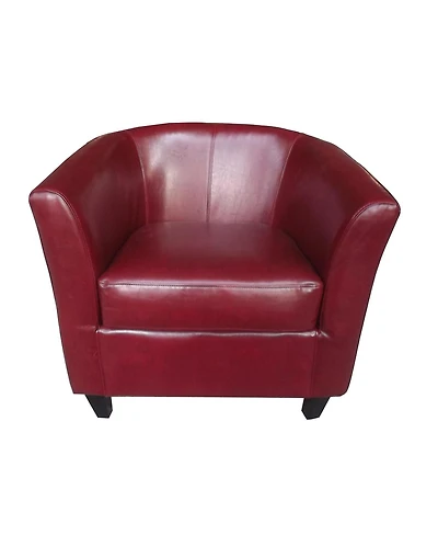 Preston Oxblood Tub Club Chair