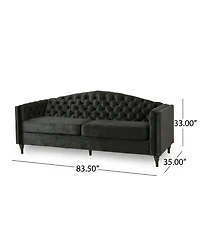 Antoine Traditional Button Tufted 3 Seater Sofa