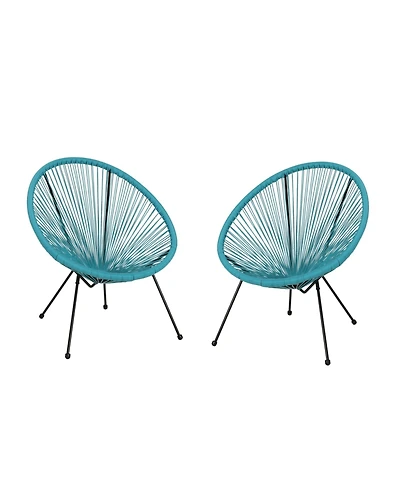 Anson Outdoor Hammock Weave Chair Set, 2 Piece