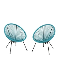 Anson Outdoor Hammock Weave Chair Set, 2 Piece