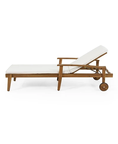 Jason Outdoor Chaise Lounge with Water Resistant Cushion