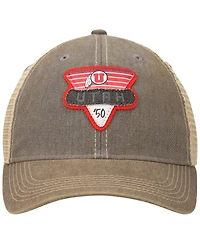 Men's Gray Utah Utes Legacy Point Old Favorite Trucker Snapback Hat