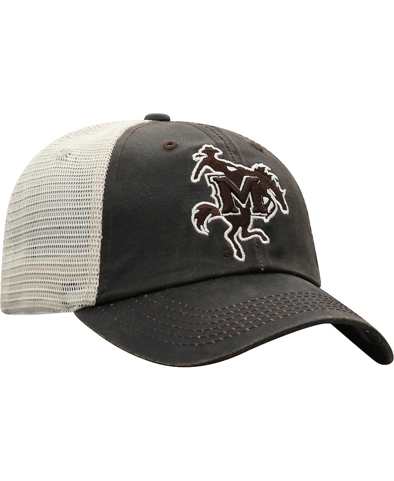 Men's Top of the World Brown McNeese State Cowboys Scat Mesh Trucker Snapback Hat