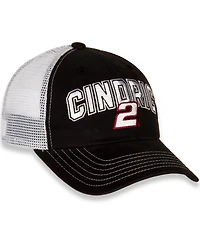 Women's Team Penske Black, White Austin Cindric Name and Number Adjustable Hat